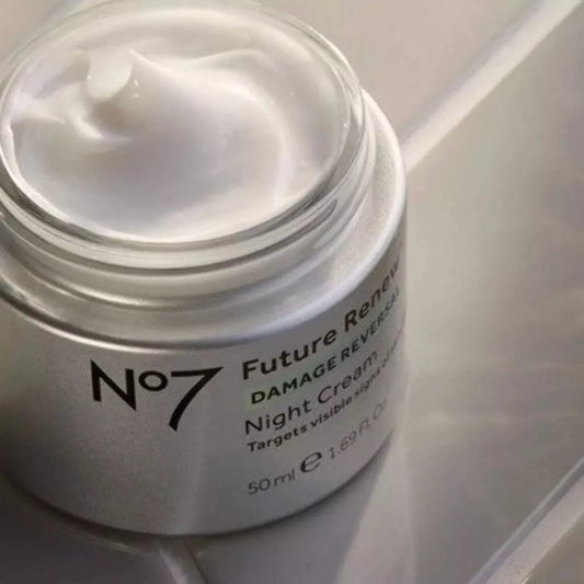 No7 Future Renew Damage Reversal Night Cream – Anti-Aging Face Moisturizer 1.69 oz / 50ml