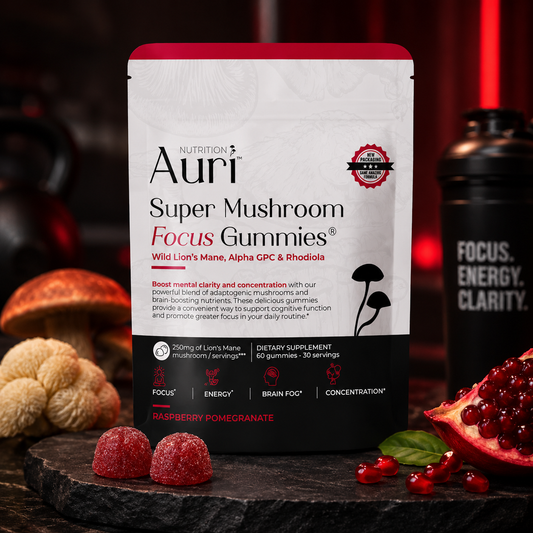 Auri Super Mushroom Focus Gummies – 60 Gummies