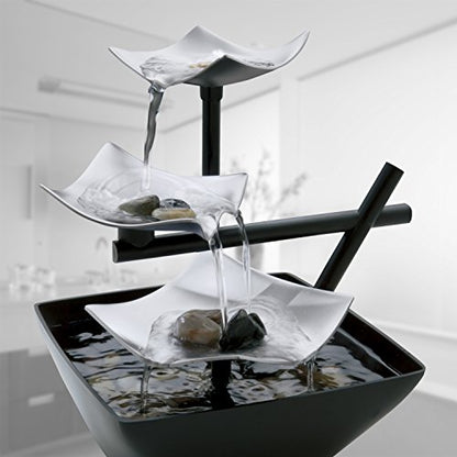 Homedics Tabletop Water Fountain for Home & Office Décor