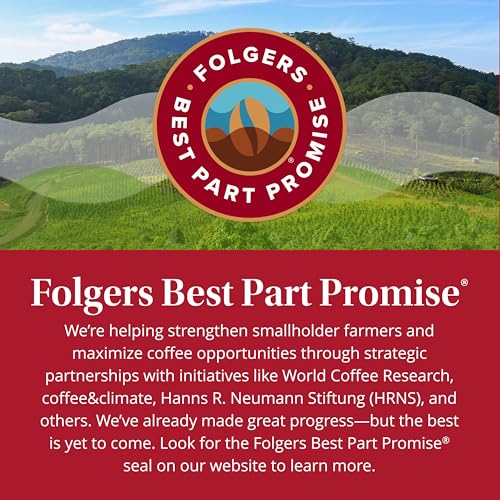 Folgers Classic Roast Ground Coffee – Medium Roast, 25.9 Oz Canister