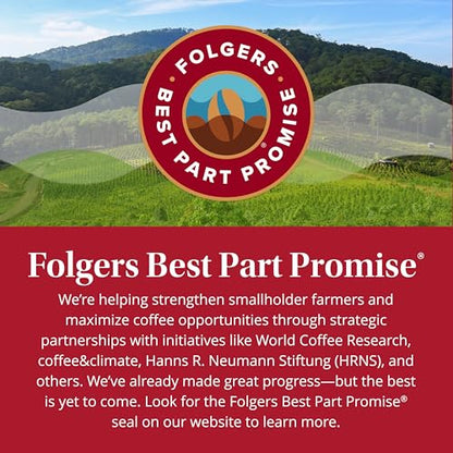 Folgers Classic Roast Ground Coffee – Medium Roast, 25.9 Oz Canister